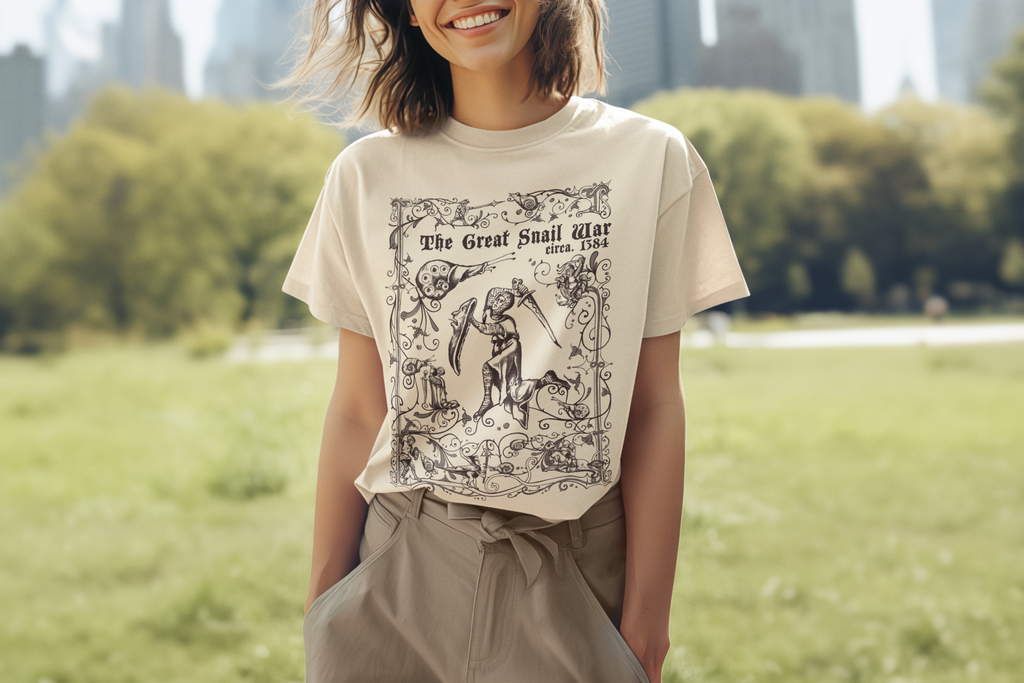 Marginalia T-Shirt - The Great Snail War