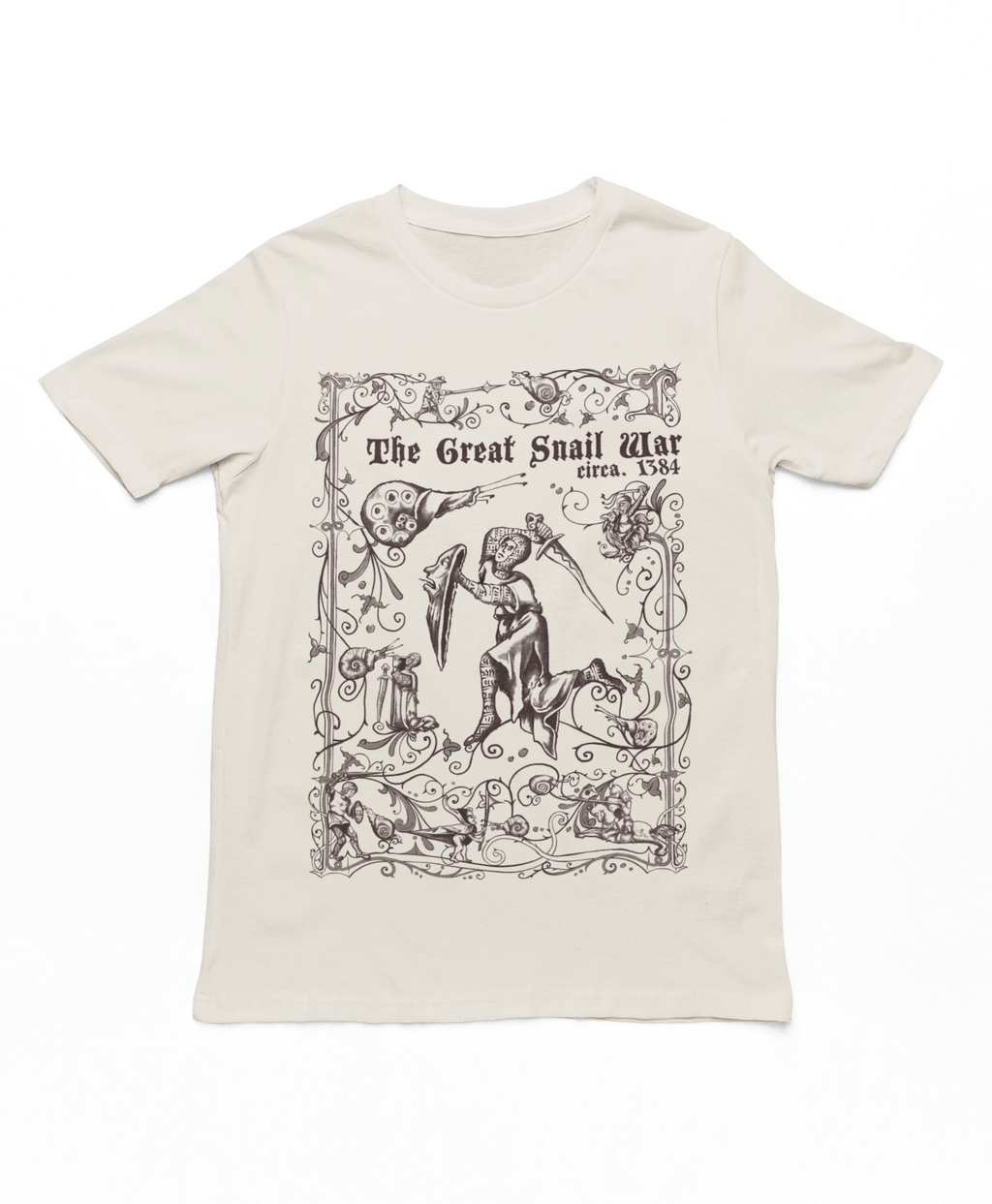Marginalia T-Shirt - The Great Snail War